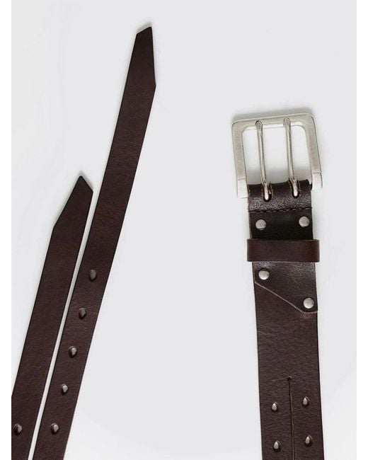 Our Legacy Black Leather Belt for men