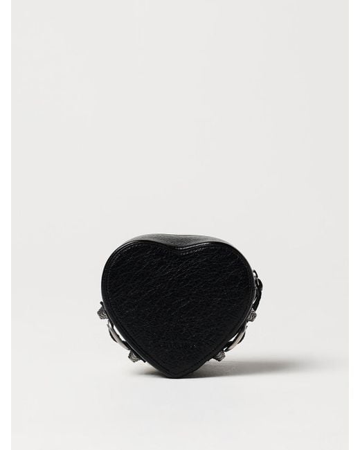 Portagioie Le Cagole Heart in pelle di Balenciaga in Black