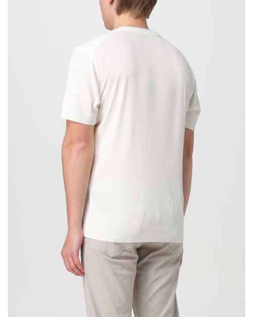 T-shirt in jersey di cotone di Tom Ford in White da Uomo