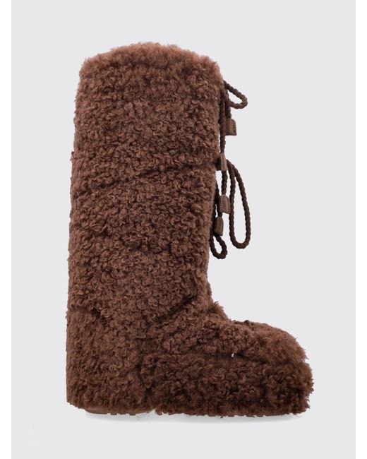 Moon Boot Women's Brown Icon Curly Extra Boot