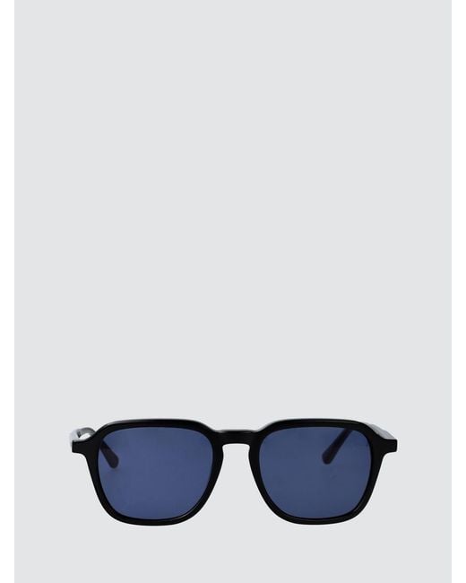 Calvin Klein Blue Aviator Acetate Sunglasses With Cr-39 Lenses for men