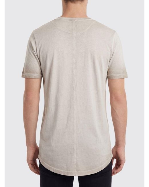Thom Krom Gray Cotton Blend T-Shirt for men