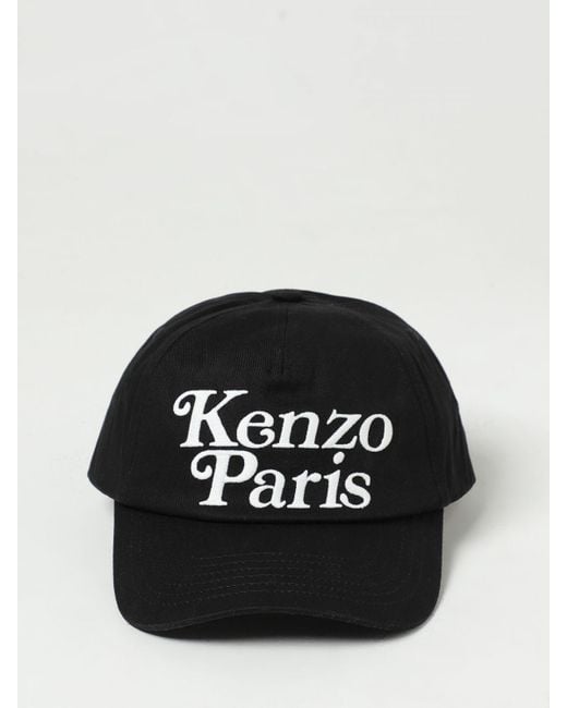 Cappello in cotone con logo ricamato di KENZO in Black da Uomo