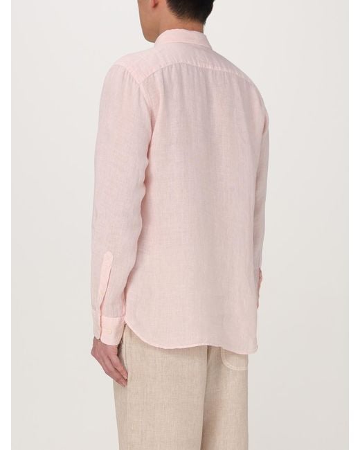 120% Lino Pink Shirt for men
