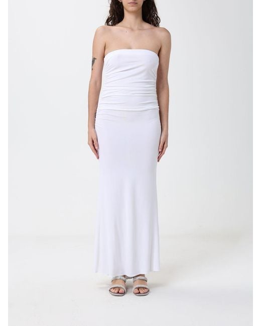 Elisabetta Franchi White Long Skirt