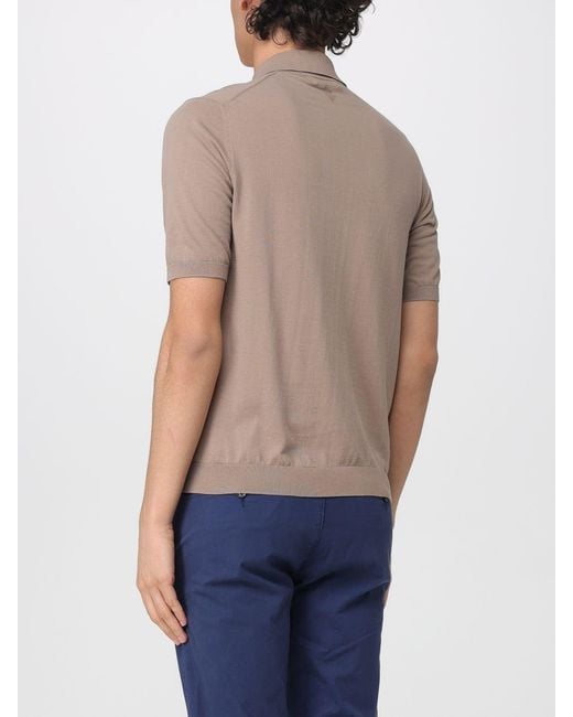 Ballantyne Blue Cotton Polo Shirt for men