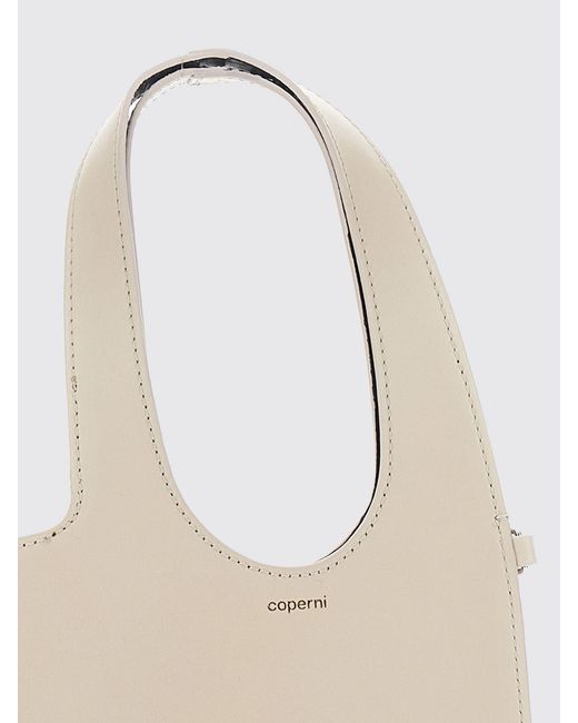 Coperni Natural Small Heart Smooth Leather Shoulder Bag With Removable Shoulder Strap