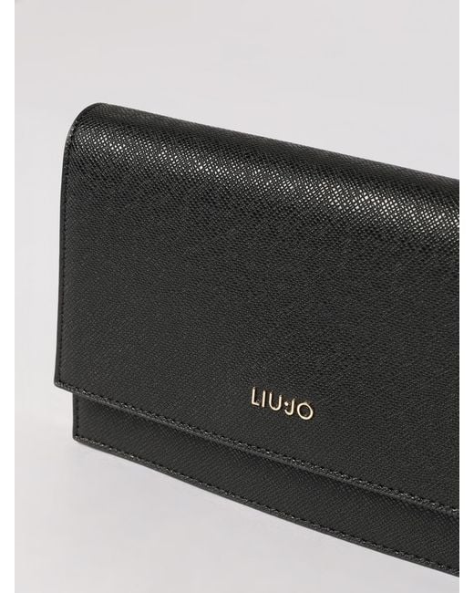 Liu Jo Gray Saffiano Faux Leather Bag