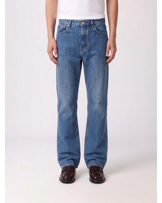 Jil Sander Blue Wide Leg Jeans for men
