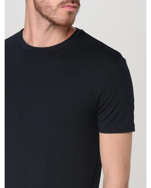 Emporio Armani Black Emporio Armani Crewneck T-Shirt for men