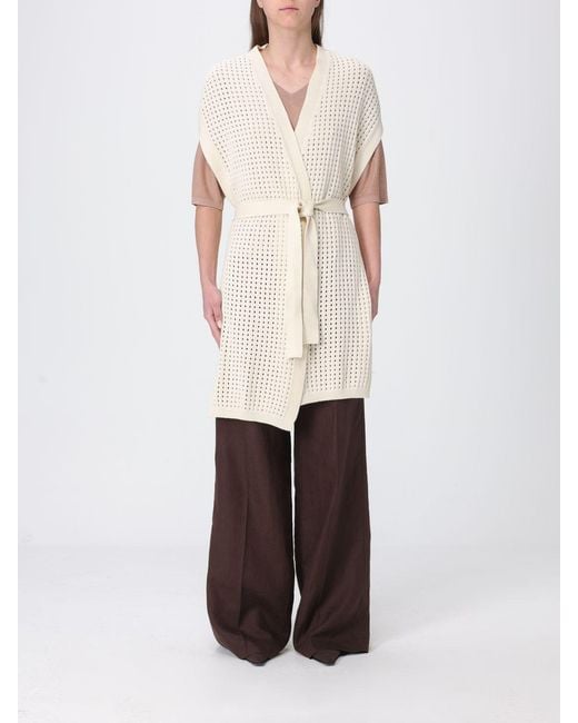 Kangra White Long Wool Robe Cardigan
