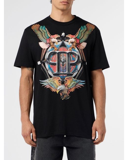 Philipp Plein Black T-Shirt for men