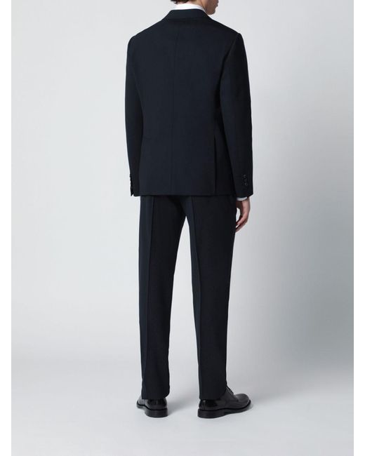 DSquared² Black London Single-Breasted Wool Suit for men