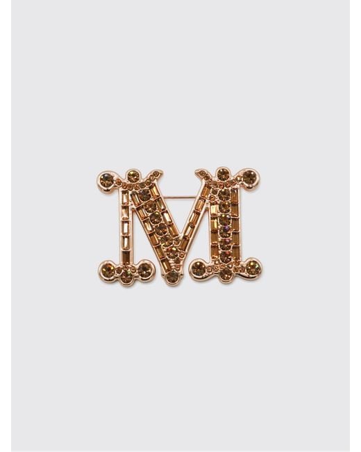 Spilla Monogram di Max Mara in White