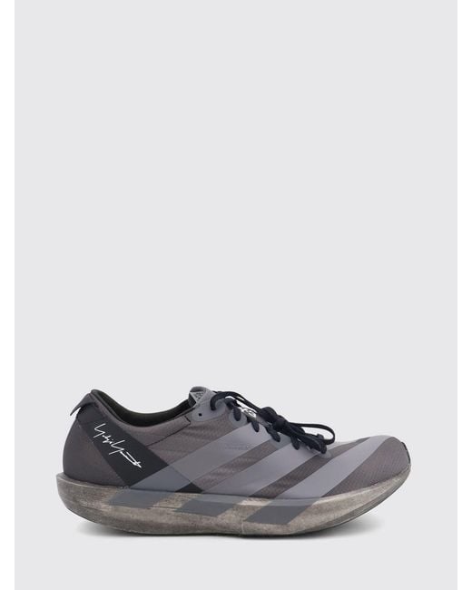 Y-3 Gray Adios 9 Technical Fabric Sneakers With Extralight Sole for men