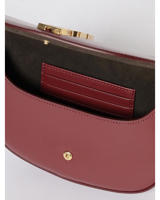Fendi Red Graphy Wallet Chain