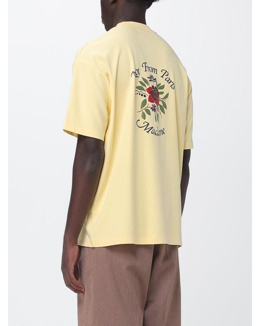 Drole de Monsieur Natural Printed Cotton T-Shirt for men