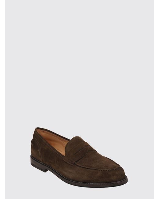 Alberto Fasciani White Brian Suede Calfskin Loafers With Saddle Strap for men