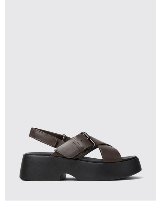 Camper White Tasha Leather Sandals
