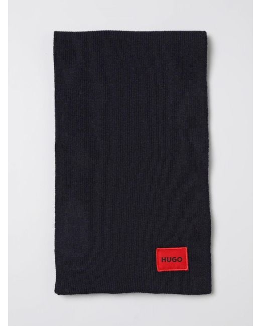 HUGO Blue Scarf for men