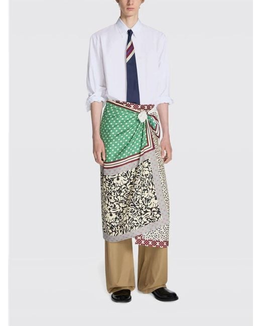 Dries Van Noten Blue Silk Tie for men