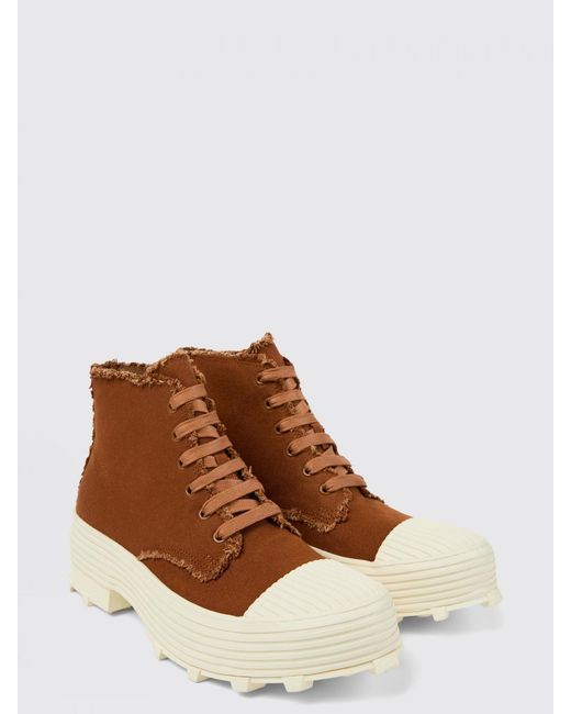 CAMPERLAB Brown Traktori Tencel Ankle Boot for men