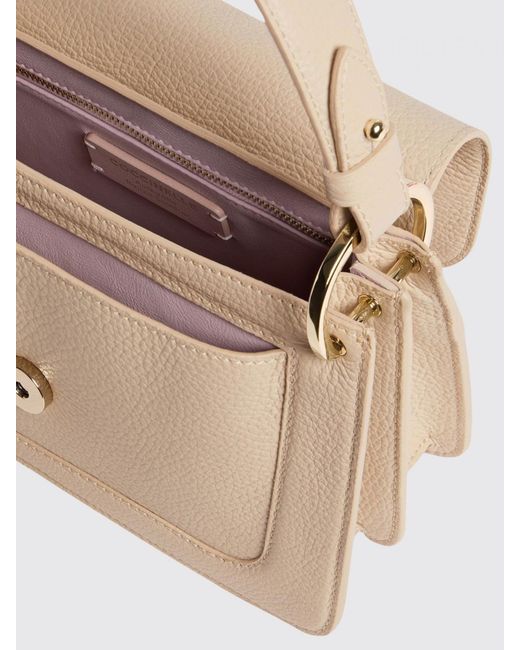 Coccinelle Natural C-Me Mini Hammered Leather Bag