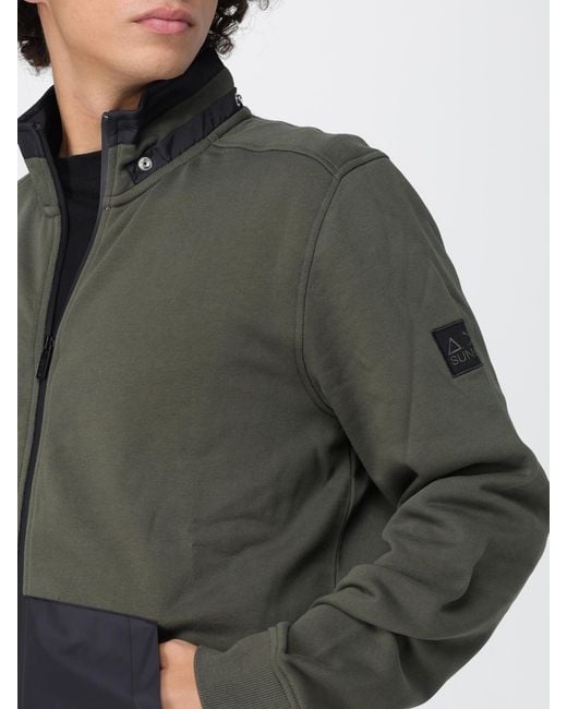 Sun 68 Gray Sweatshirt for men