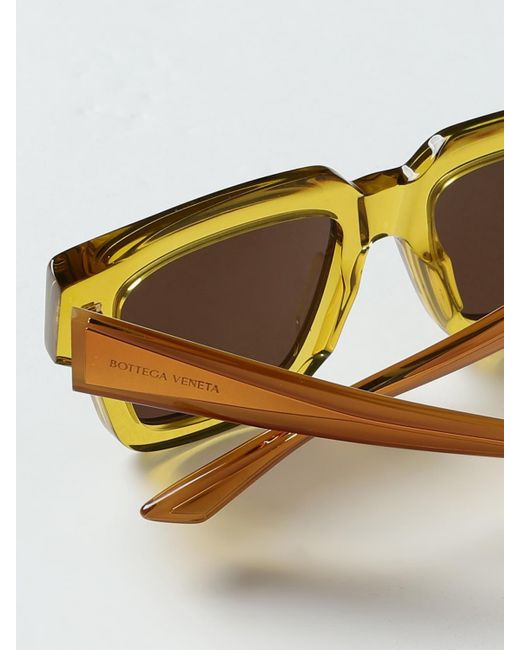 Occhiali Da Sole New Classic di Bottega Veneta in Yellow