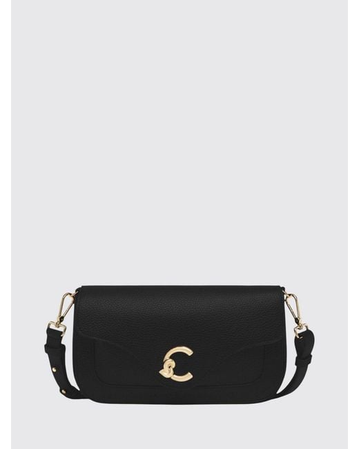 Coccinelle Black C-Me Grained Leather Bag