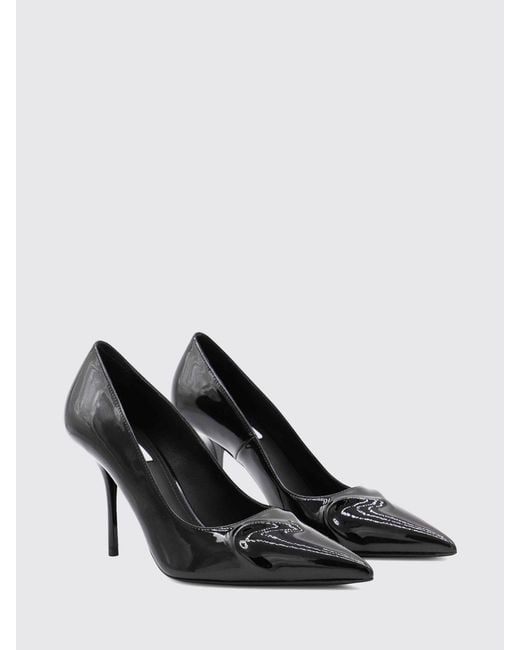 Alaïa Black 90 Pumps Aus Lackleder