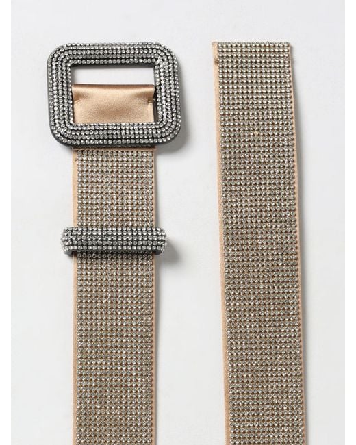 Benedetta Bruzziches White Venus Silk Satin And Crystal Belt