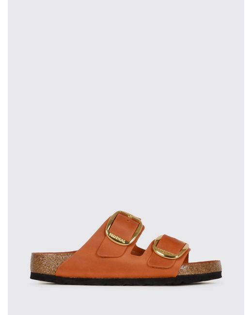 Birkenstock Brown Arizona Big Buckle Oiled Leather Sandals