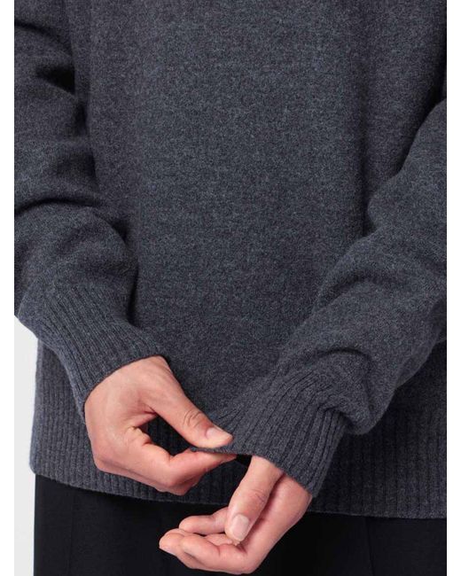 Jil Sander Blue Wool Turtleneck Sweater for men