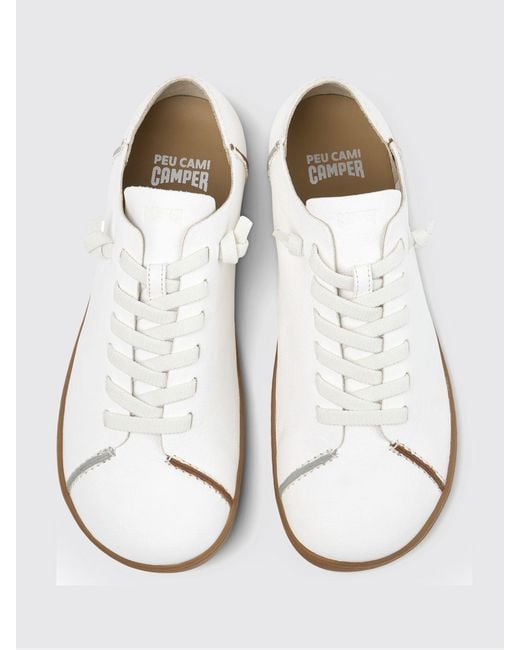 Camper White Twins Vegetable-Tanned Leather Sneakers for men