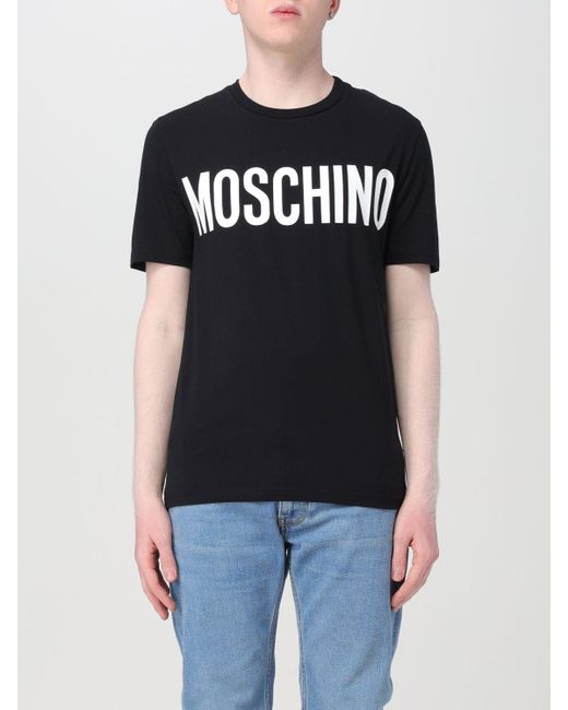 T-shirt in jersey di Moschino Couture in Black da Uomo