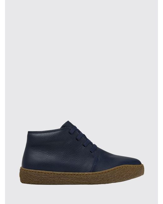 Camper Blue Peu Terreno Leather Ankle Boots for men