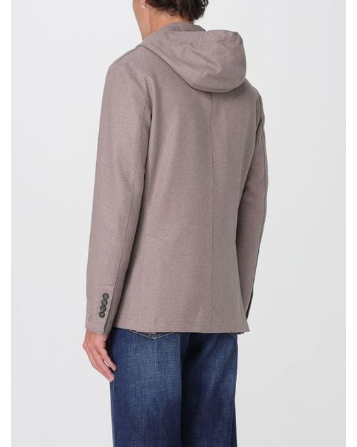 Eleventy Kapuzenjacke mit drei Knöpfen in Gray für Herren