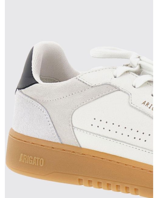 Axel Arigato White Dice T-Toe Leather Sneakers With Contrast Details for men