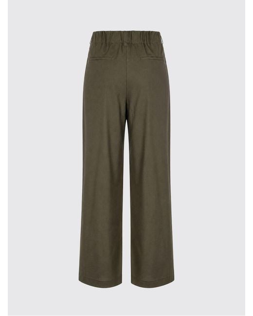 Herno Multicolor High-Waisted Wool Palazzo Trousers With Belt Loops