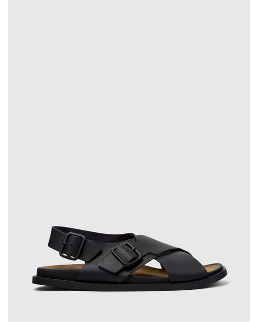 Camper White Lluc Leather Sandals for men