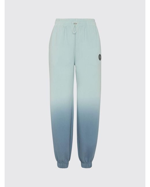 Philipp Plein Blue Abstract Print Jersey Jogging Trousers With Mid-Rise Waist