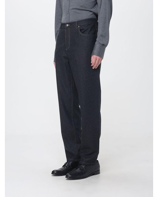 Brunello Cucinelli Blue Five-Pocket Straight-Leg Trousers Crafted for men