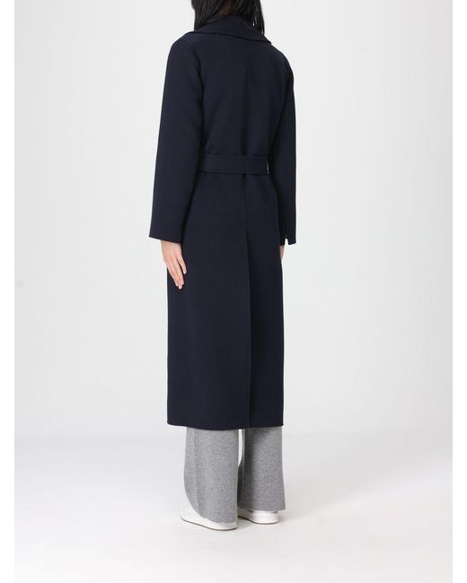 Max Mara Blue Wool Coat