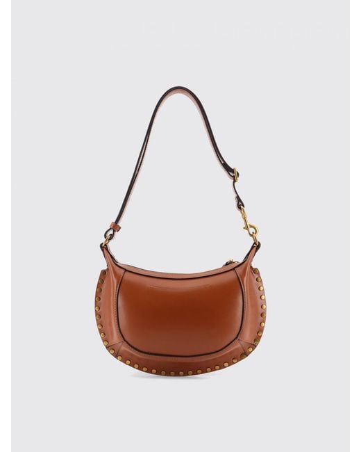 Isabel Marant White Oskan Moon Leather Bag