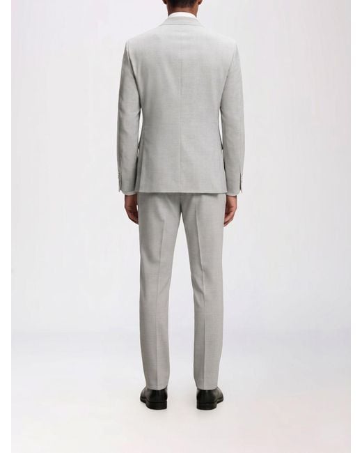 Boss Gray Single Breasted Suit for men