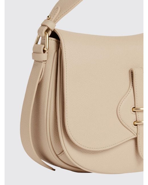 Coccinelle Natural Mavery Grained Leather Bag
