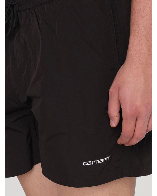 Costume in lycra con logo ricamato di Carhartt in Black da Uomo