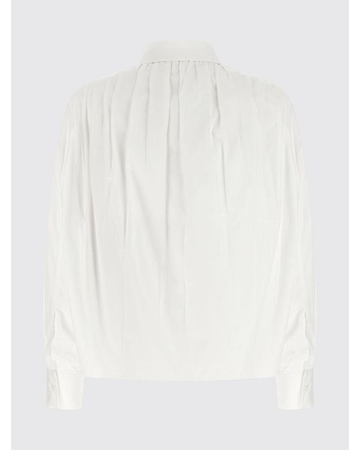 Camisa Clásica De Popelín De Algodón Jil Sander de color White