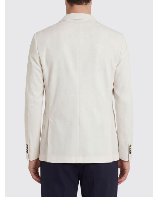 Tagliatore White Single-Breasted Blazer for men